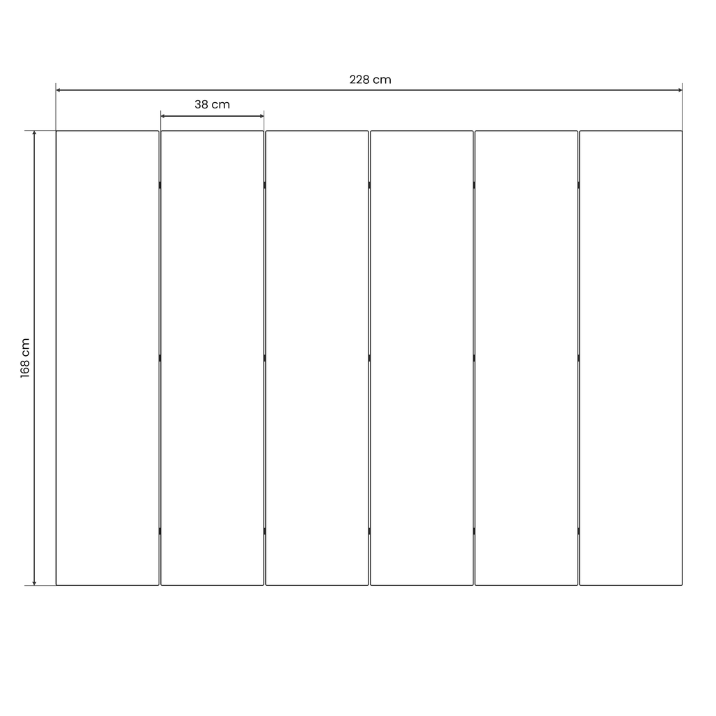SPARROW BLISS Decorative 6-Panel Room Divider